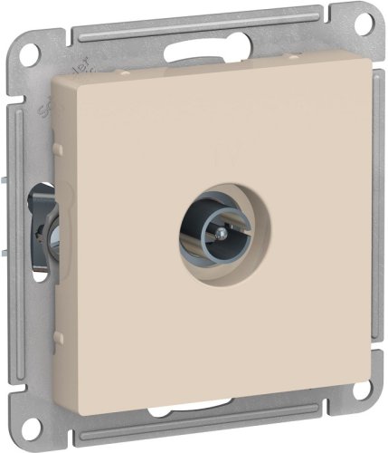 Розетка TV Коннектор без рамки Systeme Electric AtlasDesign 1-м. бежевый картинка